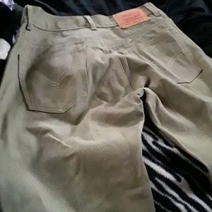 Levi Jean's olive color green
